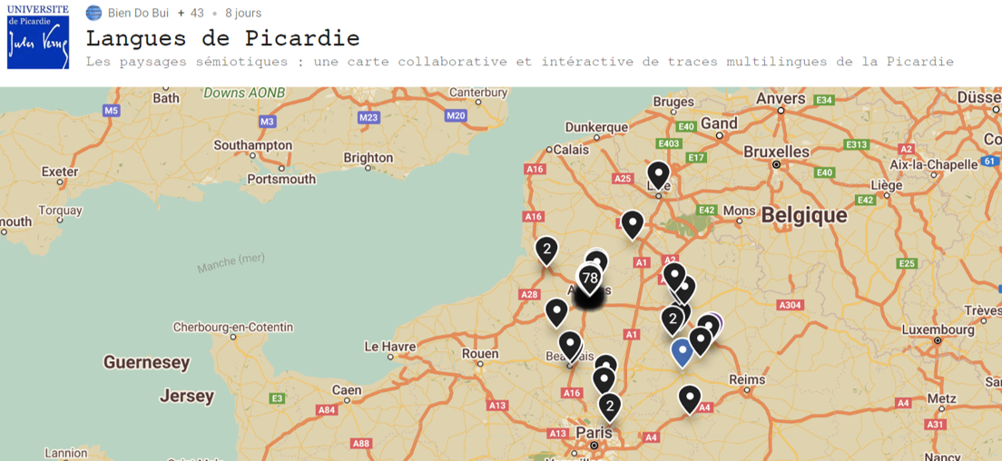 Exemple de paysage linguistique