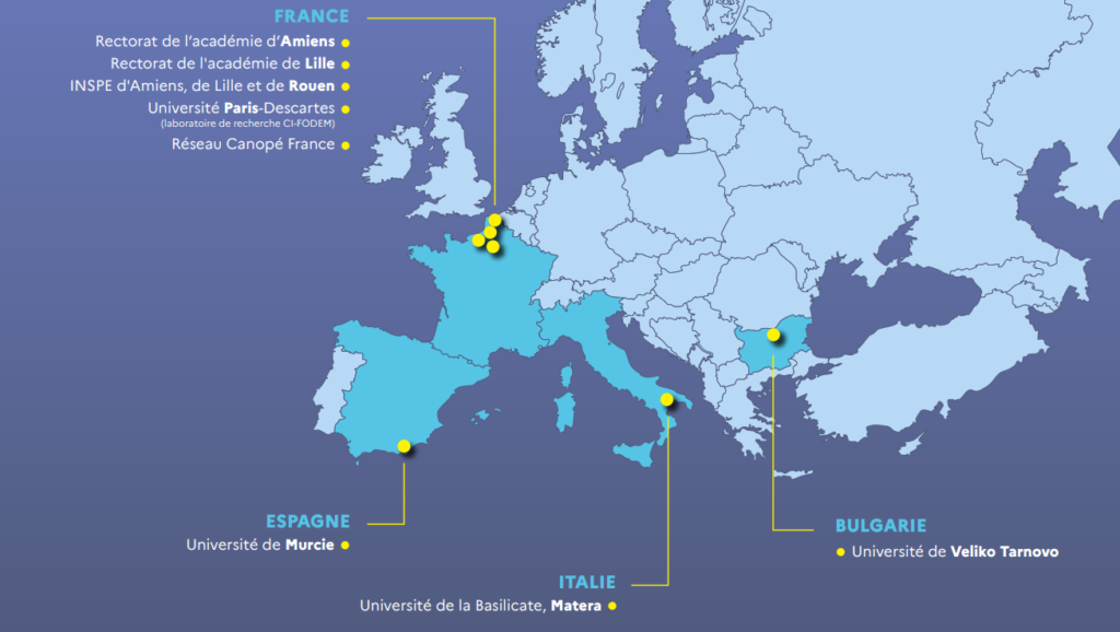 Carte des pays partenaires